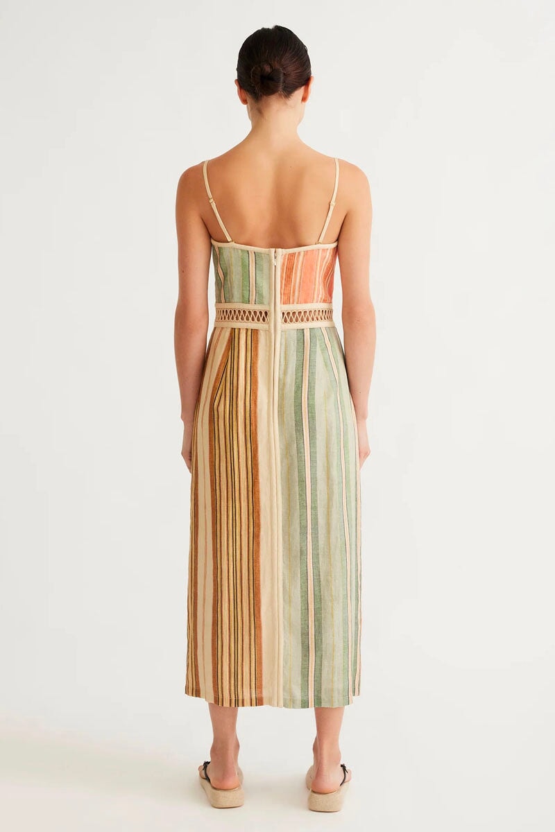 LAUDE PANELLED MIDI DRESS-MULTI Dress ANTIPODEAN