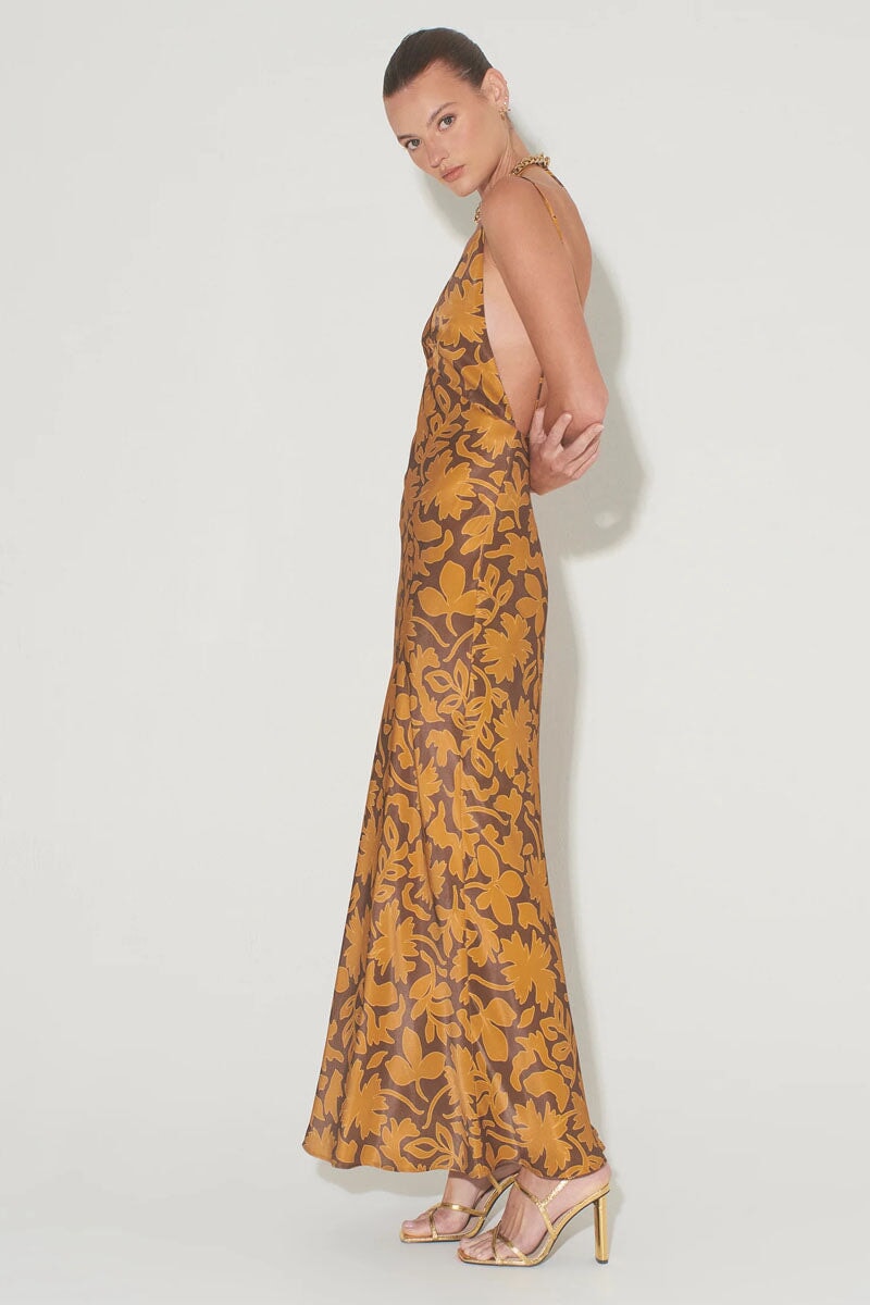 MEADOW DRESS-COCOA LEAF Dress HANSEN AND GRETEL
