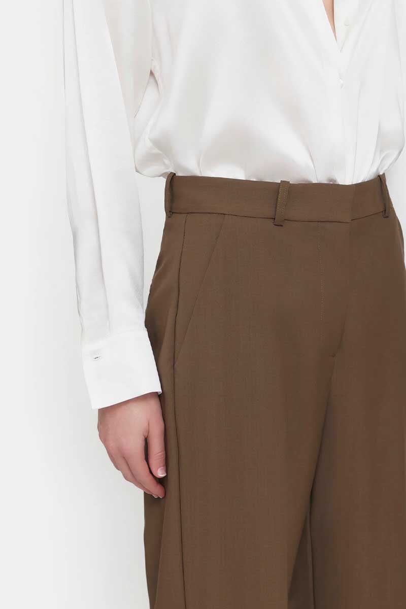 MACLEOD TROUSER-BURNT UMBER Pants Viktoria and Woods