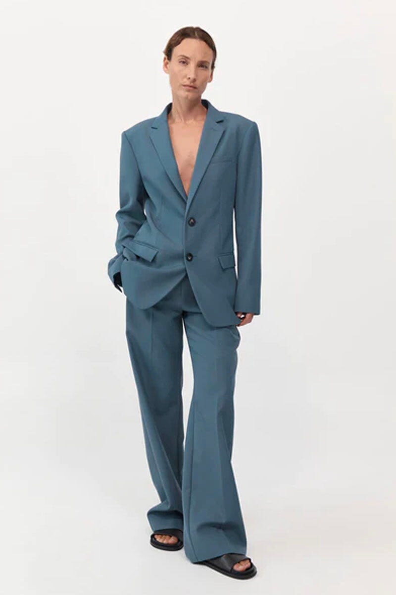 CARTER BLAZER-SLATE Jackets ST AGNI