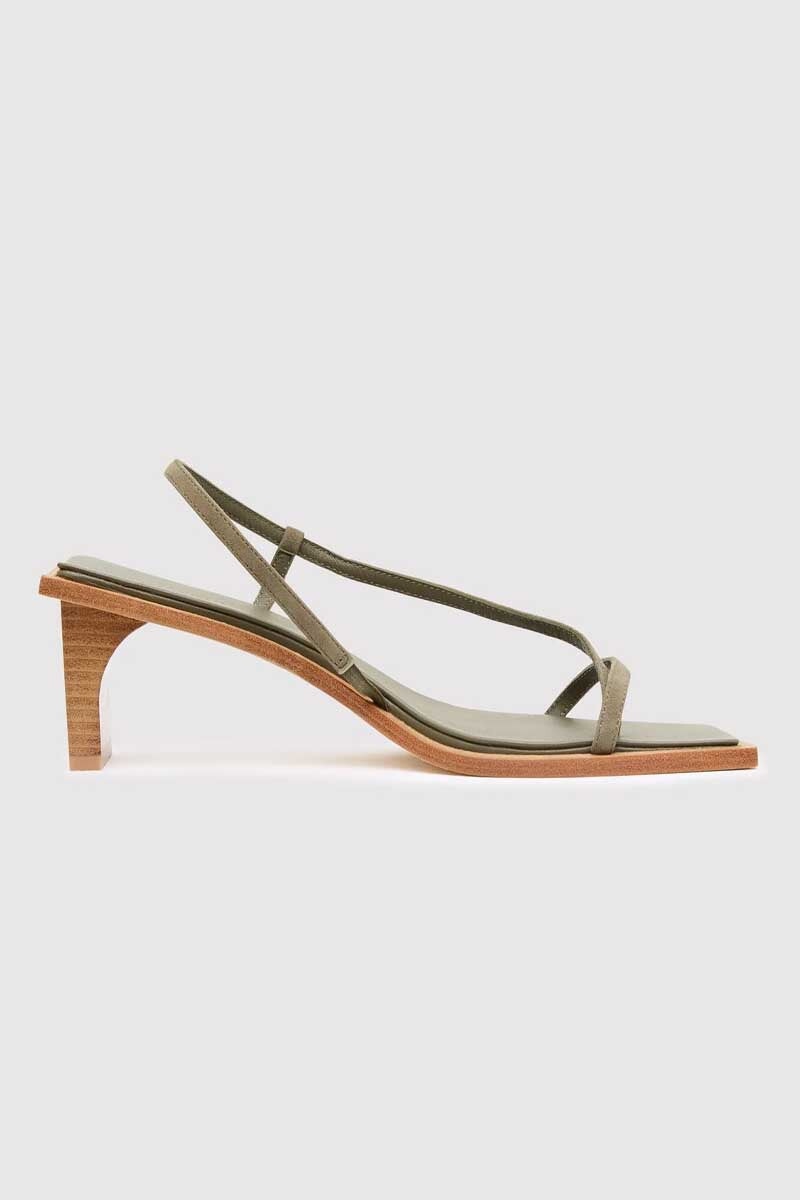 SUEDE STRAP HEEL-KELP Footwear ST AGNI 36 Kelp
