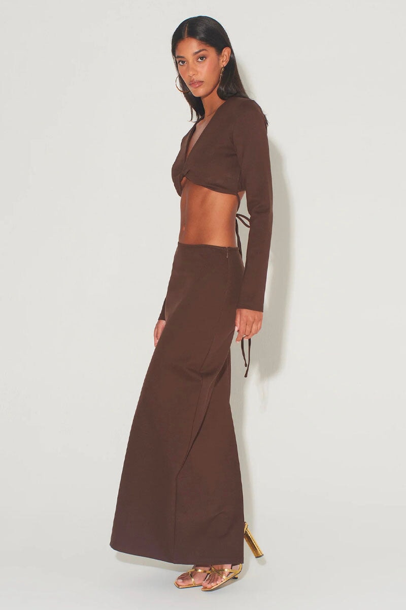 LISSA SKIRT-CACAO Skirts HANSEN AND GRETEL