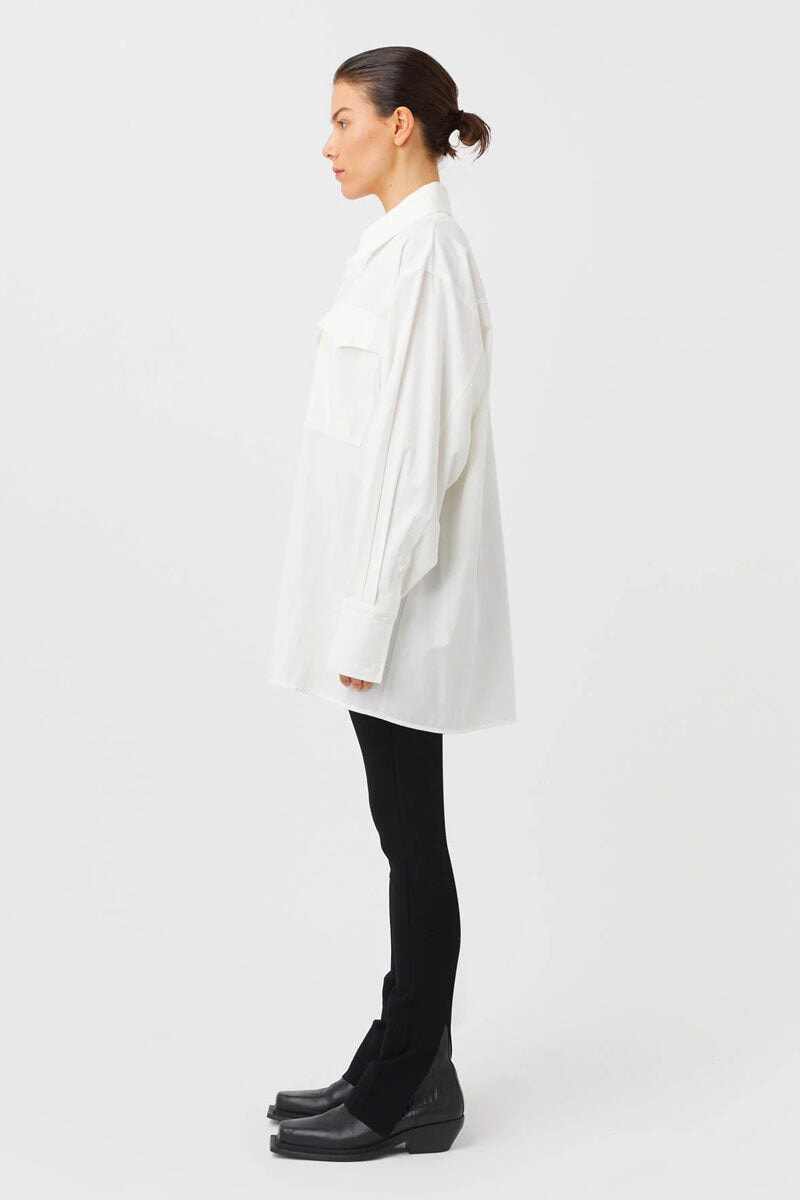 VESTA OVERSIZED SHIRT-WHITE Shirts Camilla and Marc