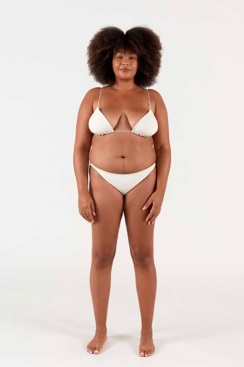 FINE STRAP TRIANGLE TOP-ECRU Swim ZIAH