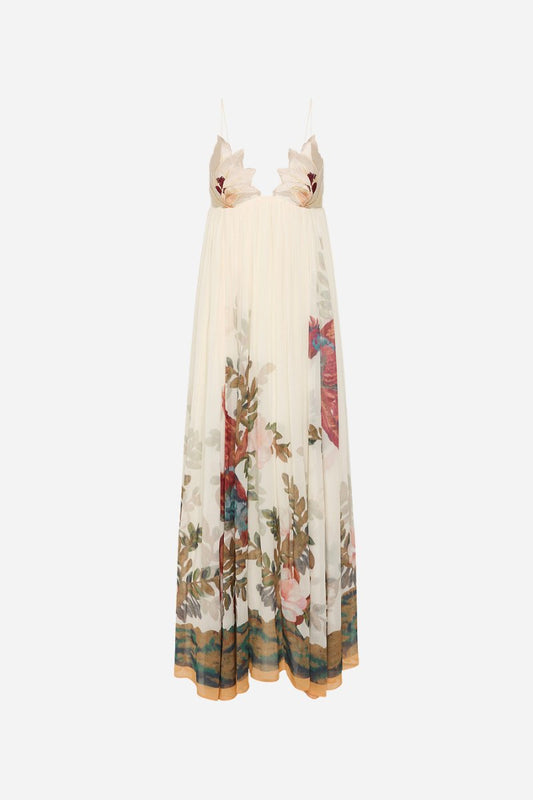 PROMISES FLOWER BUST DRESS-GARDENIA Maxi Dress ANTIPODEAN