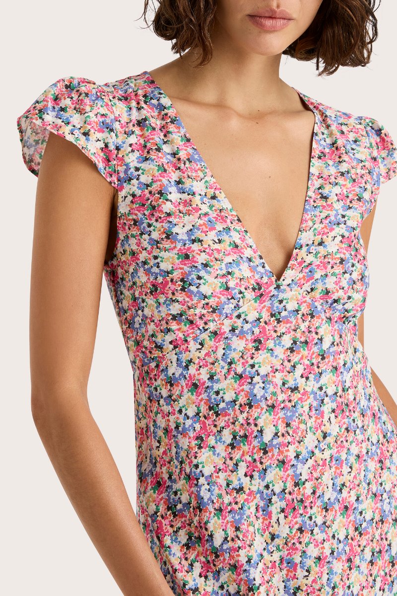 ESSON MIDI DRESS-VALERIE FLORAL MULTI Midi Dress Faithfull the Brand