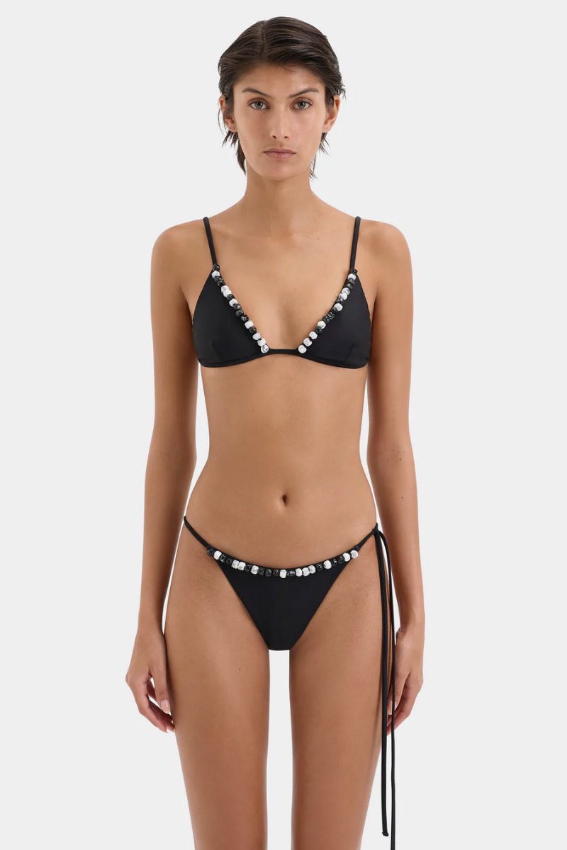 BACI BEADED STRING BRIEF-BLACK Swim SIR.