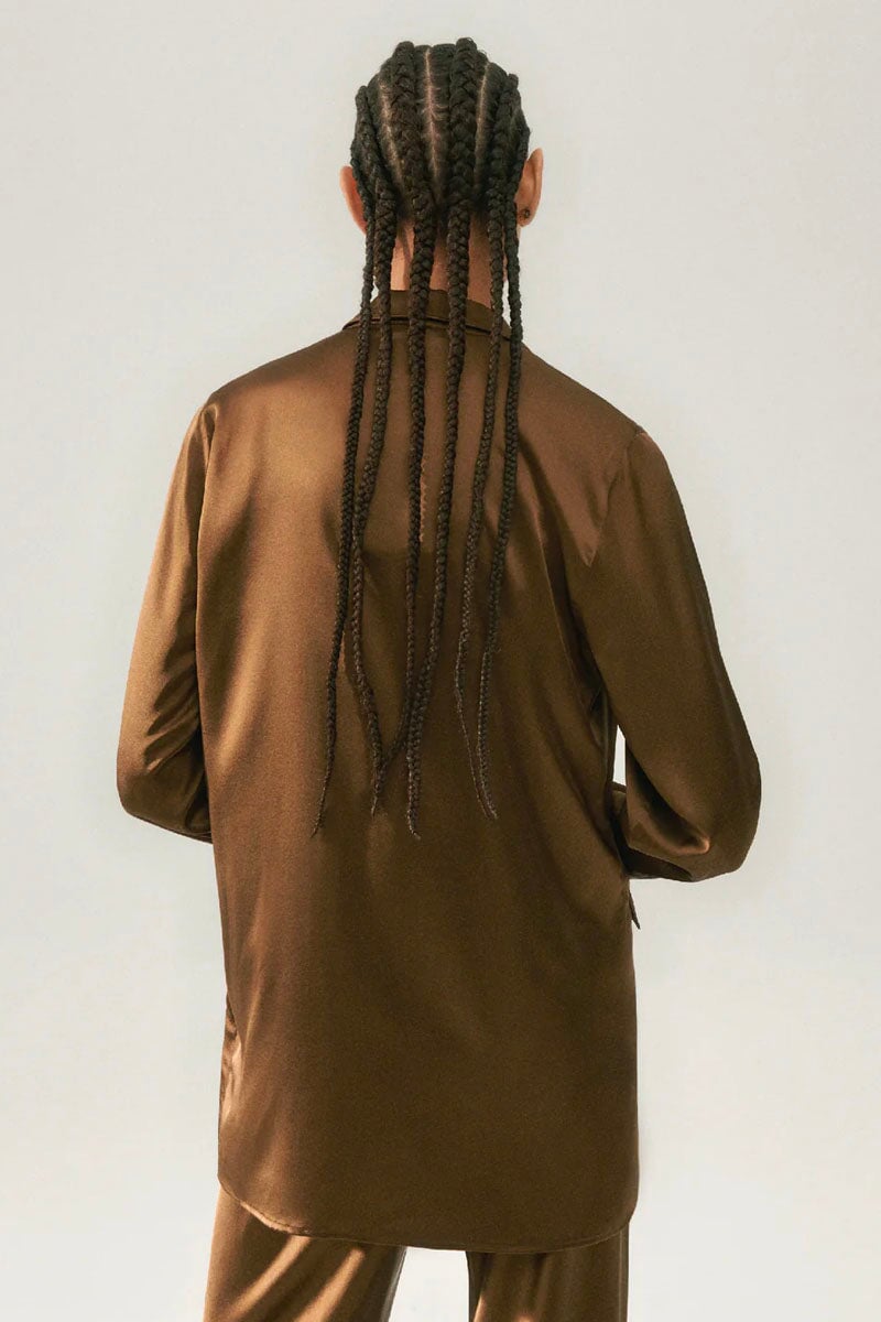 RELAXED BLAZER-DARK EARTH Jackets Silk Laundry