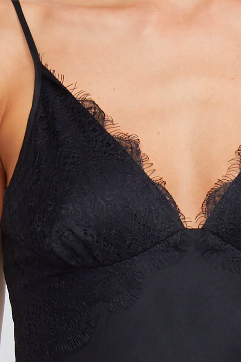 EMERY LACE MAXI DRESS-BLACK Dress Bec and Bridge