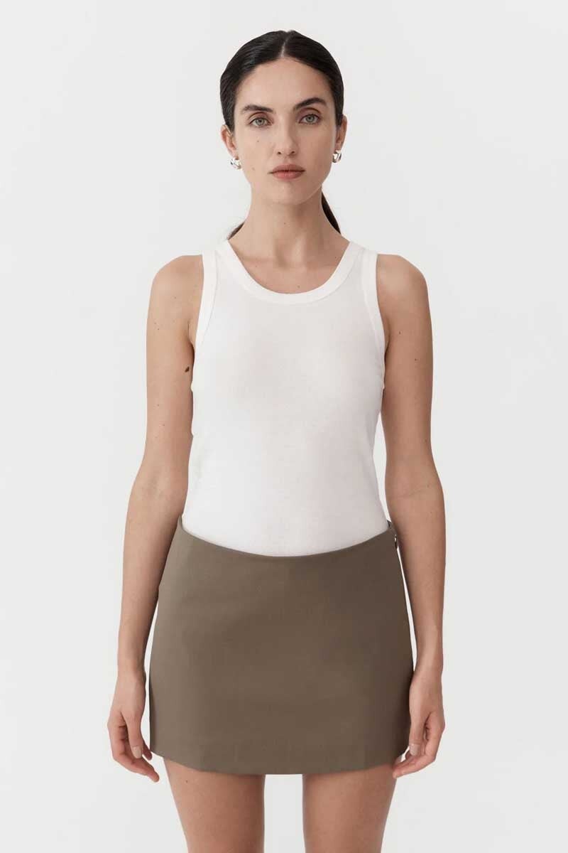 UTILITARIAN POCKET MINI SKIRT-KELP Skirts ST AGNI
