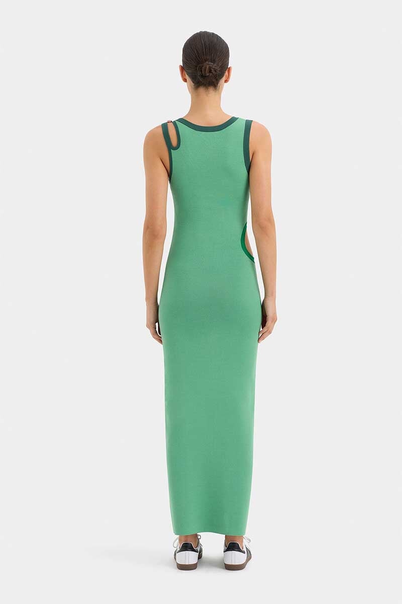 SALVADOR CUT OUT DRESS-EMERALD Dress SIR.
