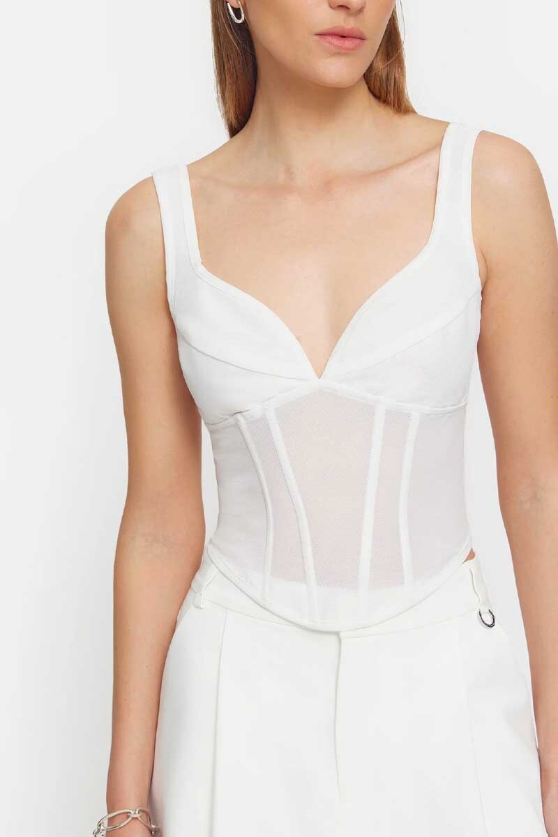 THETA BUSTIER-WHITE Tops Viktoria and Woods