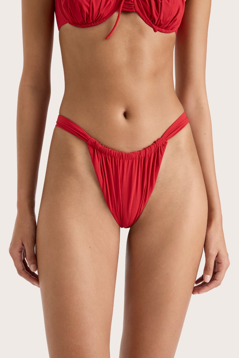 ANDEZ BIKINI BOTTOM-RED Swim Faithfull the Brand