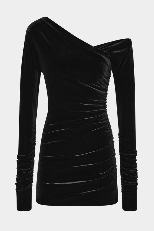 ETTORE MINI DRESS-BLACK Mini Dress SIR.