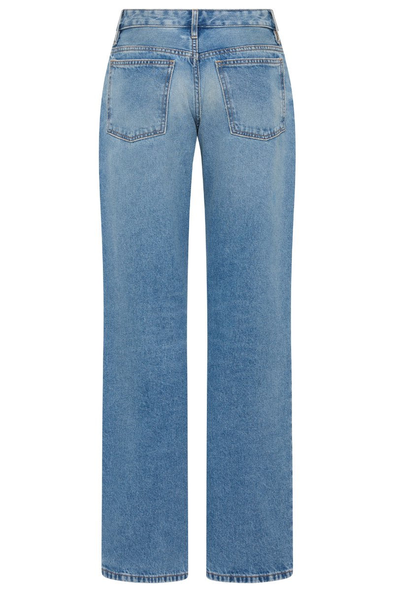 90S LOW RISE JEANS BY OUTLAND DENIM-90S BLUE Pants ST AGNI