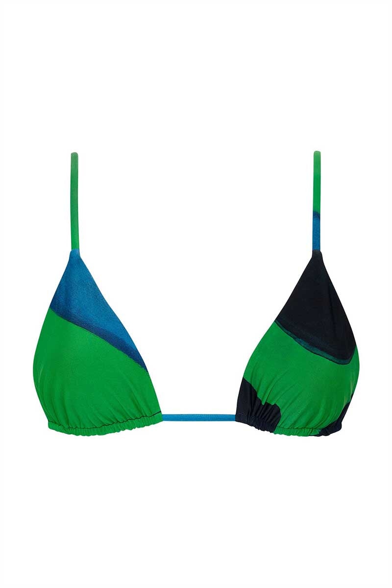 FRANCESCA STRING TRIANGLE TOP-EMERALD REFLECTION Swim SIR. 0 Emerald Reflection