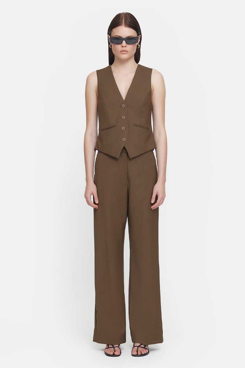 MACLEOD TROUSER-BURNT UMBER Pants Viktoria and Woods