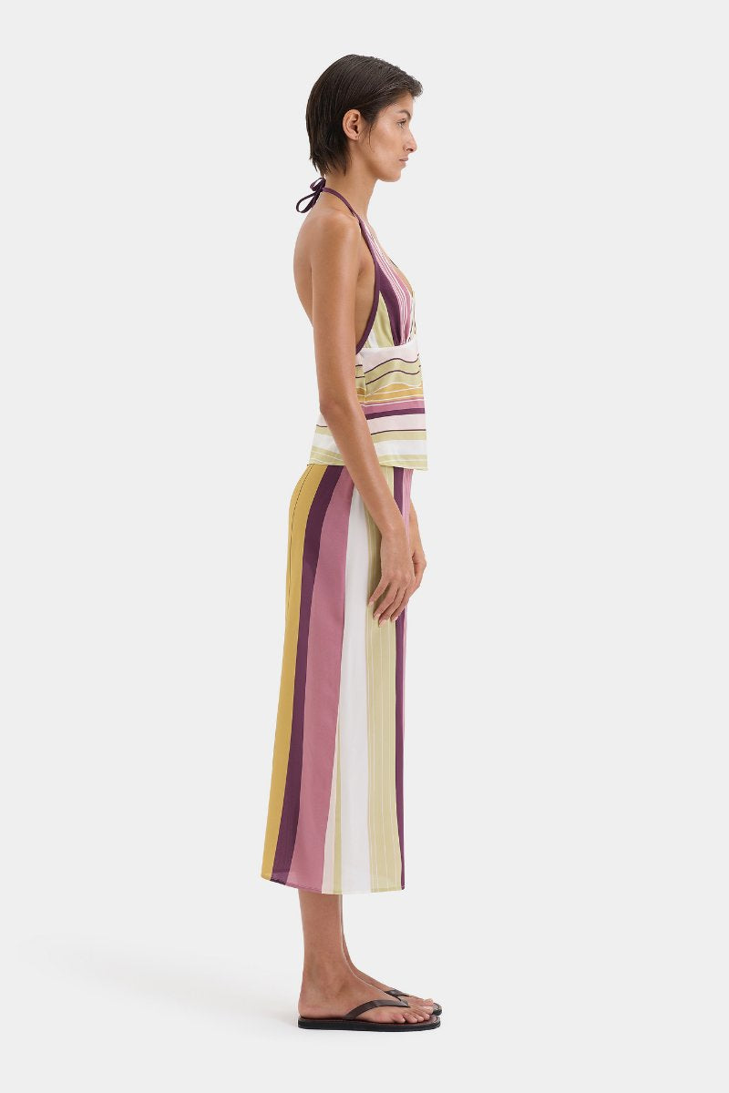 FONTANA HALTER CAMI-ELISA STRIPE Tops SIR.