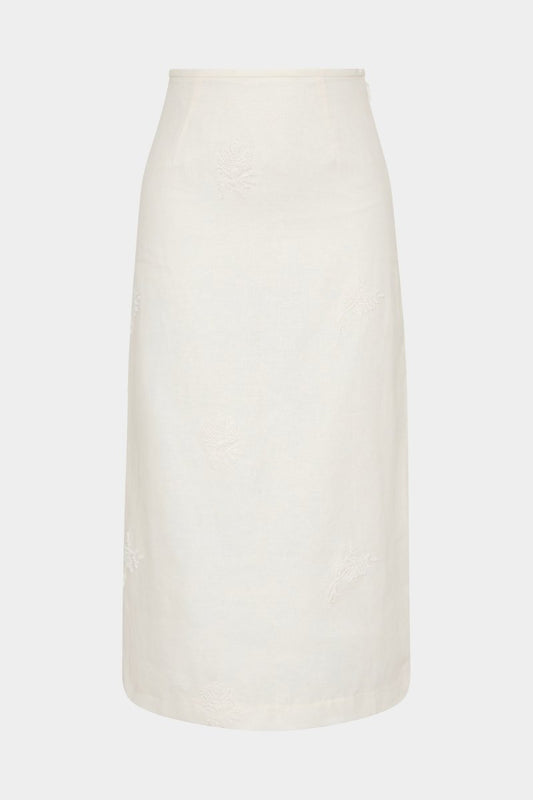 ALESSANDRA MIDI SKIRT-IVORY Skirts SIR.