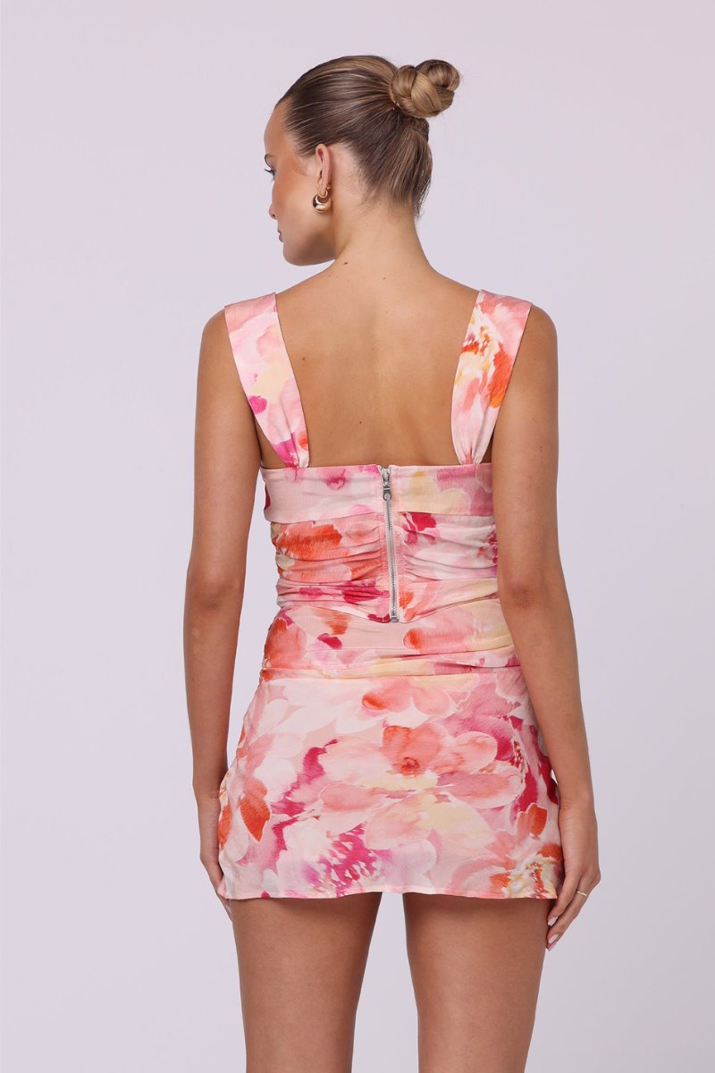 KELLY CORSET TOP-DAHLIA Tops Isabelle Quinn