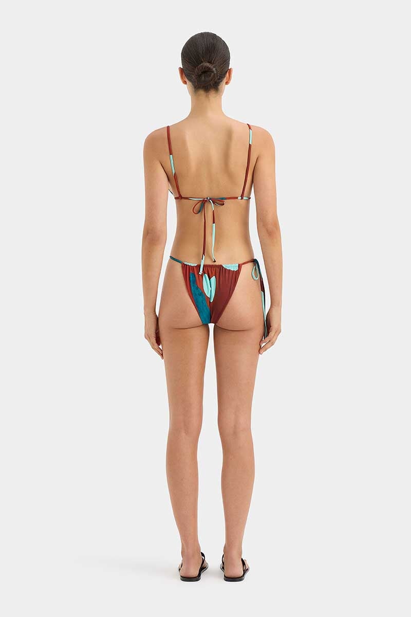 FRANCESCA STRING TRIANGLE TOP-RUBY REFLECTION Swim SIR.