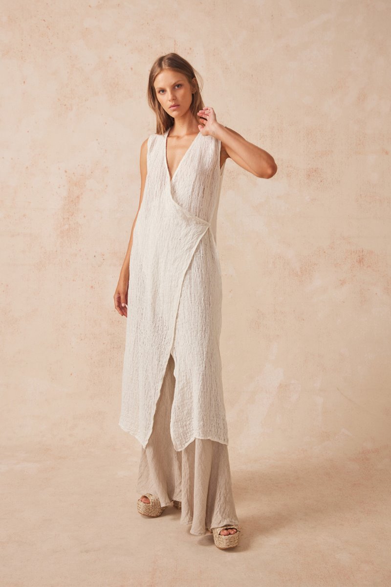ATLAS SLIP MIDI DRESS-STRACCIATE Midi Dress Estilo Emporio