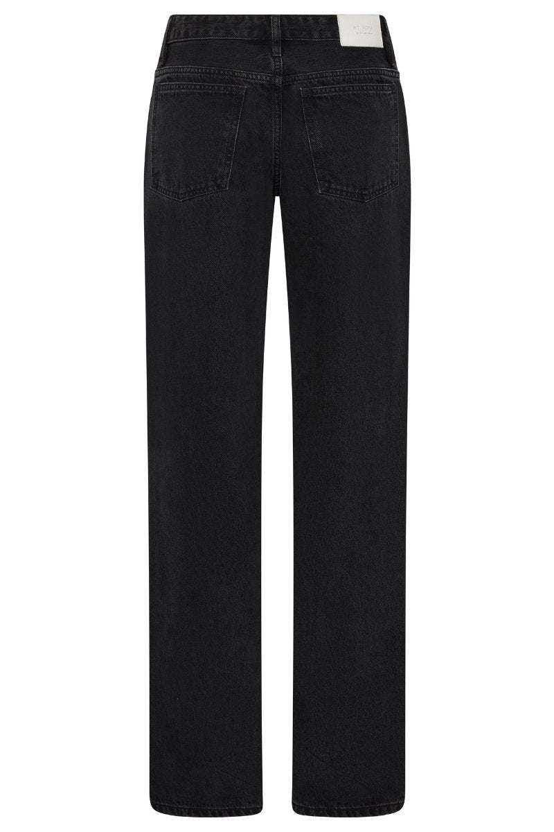 90S LOW RISE JEANS BY OUTLAND DENIM-WASHED BLACK Pants ST AGNI