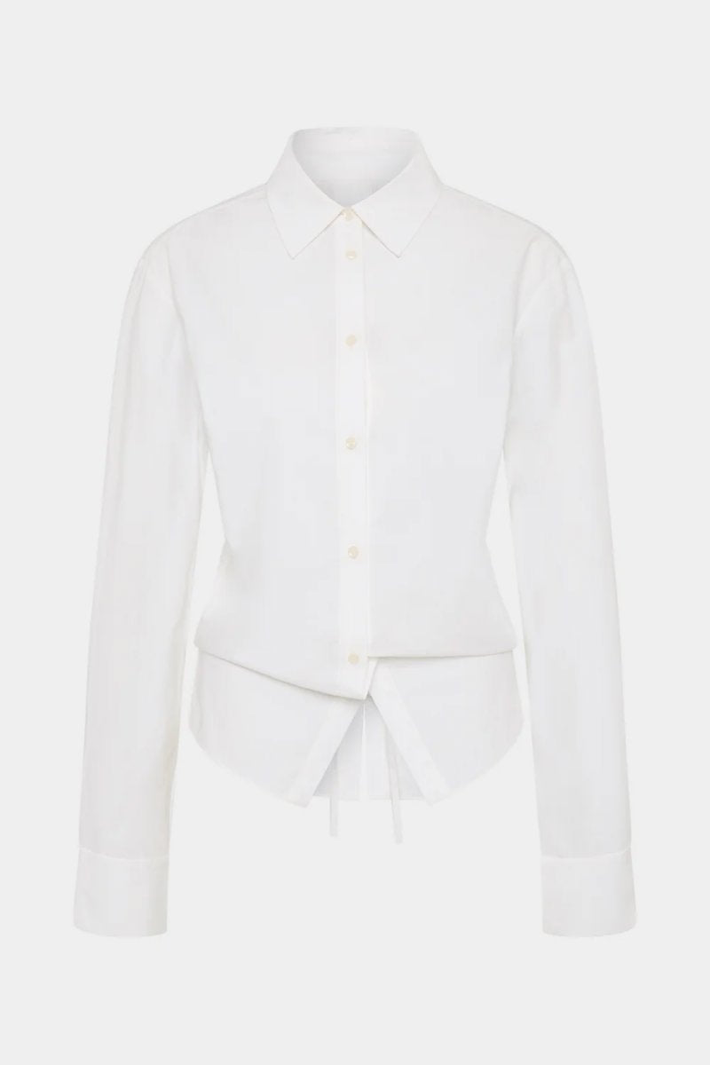 CARSO TIE SHIRT-WHITE Tops SIR.