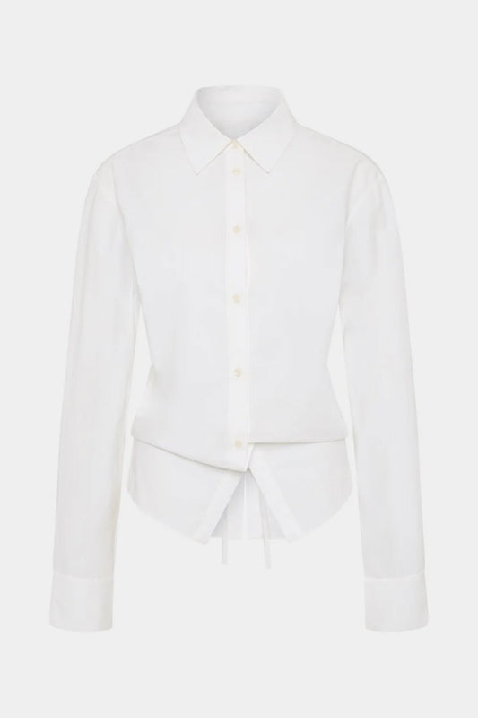 CARSO TIE SHIRT-WHITE Tops SIR.