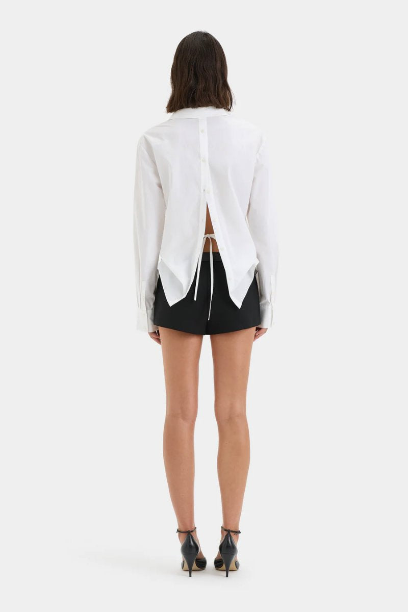 CARSO TIE SHIRT-WHITE Tops SIR.