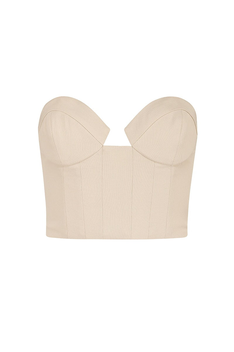 CHLOE CORSET-CREAM Tops Auteur XXS Cream