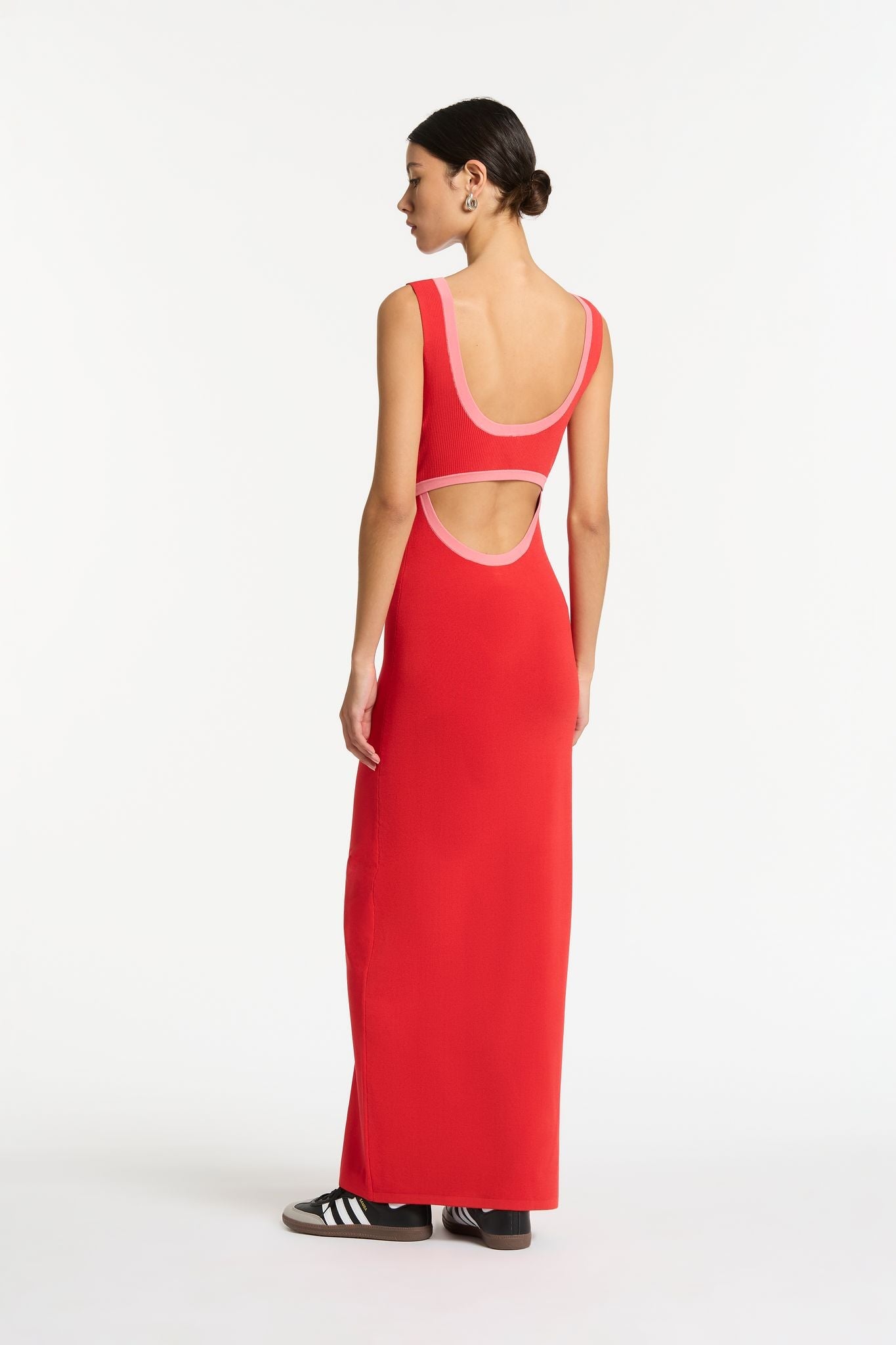 LUPITA SHAPED MIDI DRESS-RUBY Dress SIR.