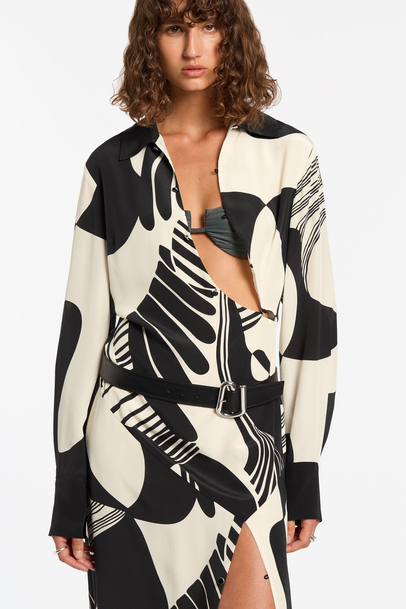 REALISME BUTTONED SHIRT DRESS-PAPIER Dress SIR.