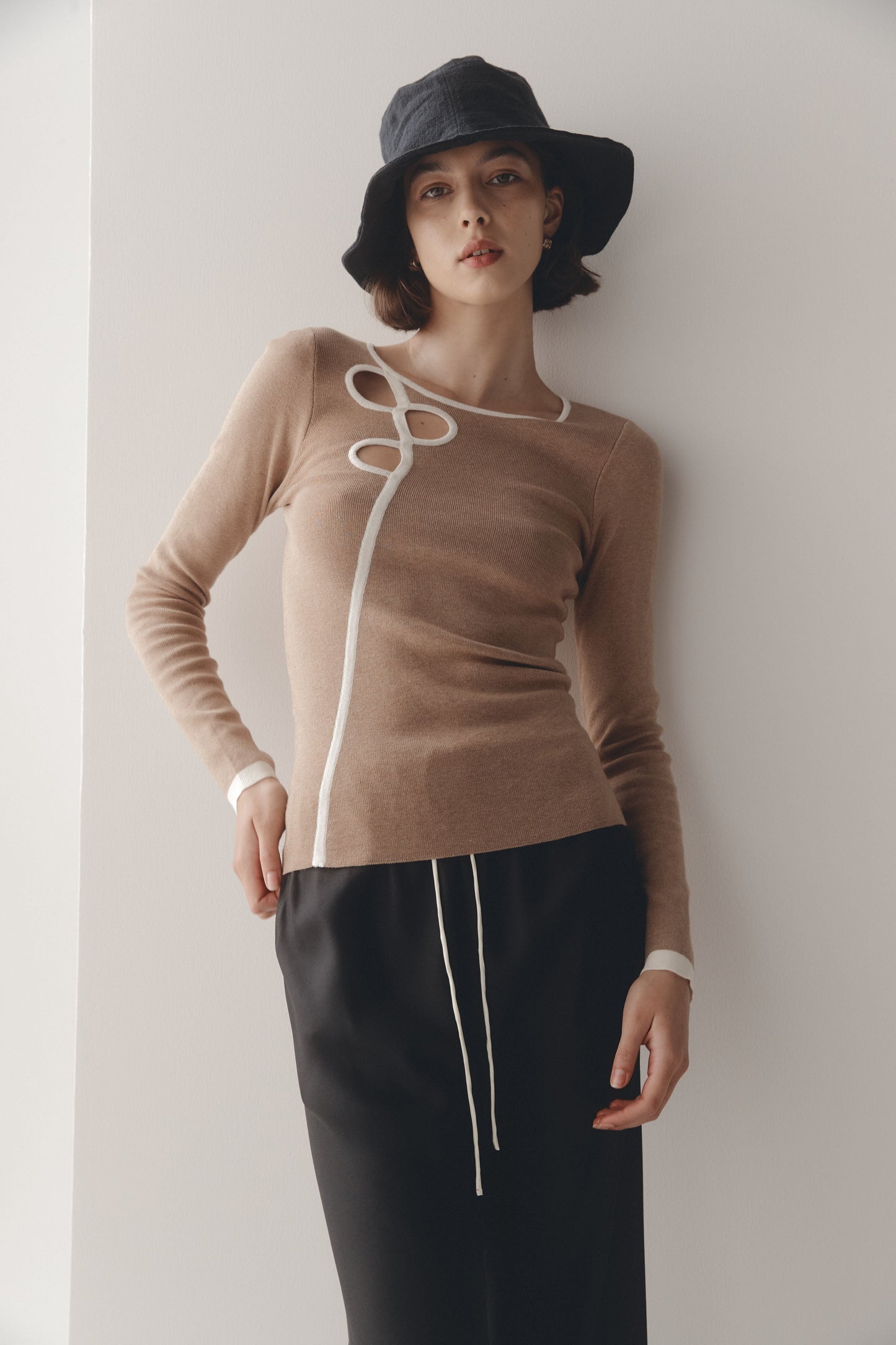 MISA TOP-CAMEL/IVORY. Tops MARLE