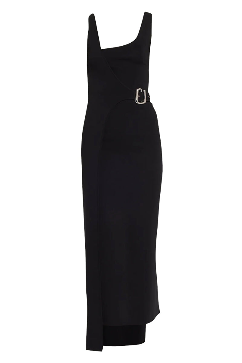 MODERNIST BELTED MIDI DRESS-NOIR Dress SIR. 0 Noir