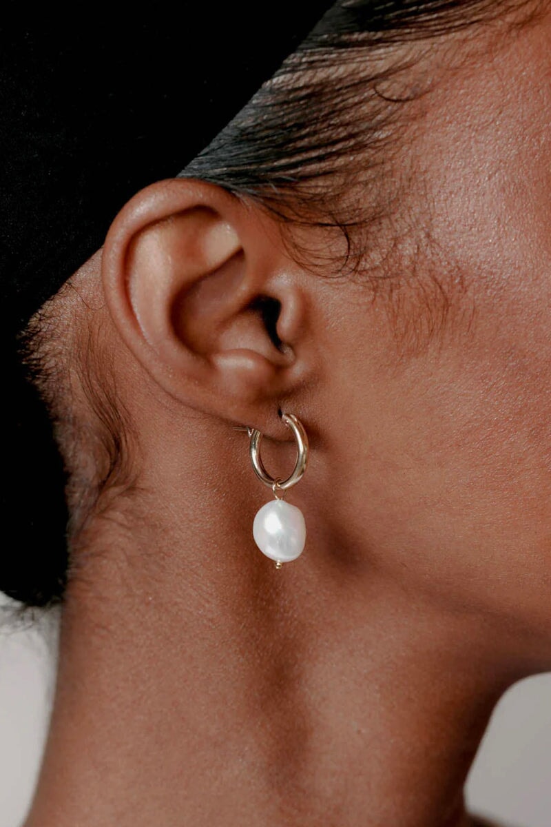 PEARLHOOPS-GOLD Jewellery Wolf Circus