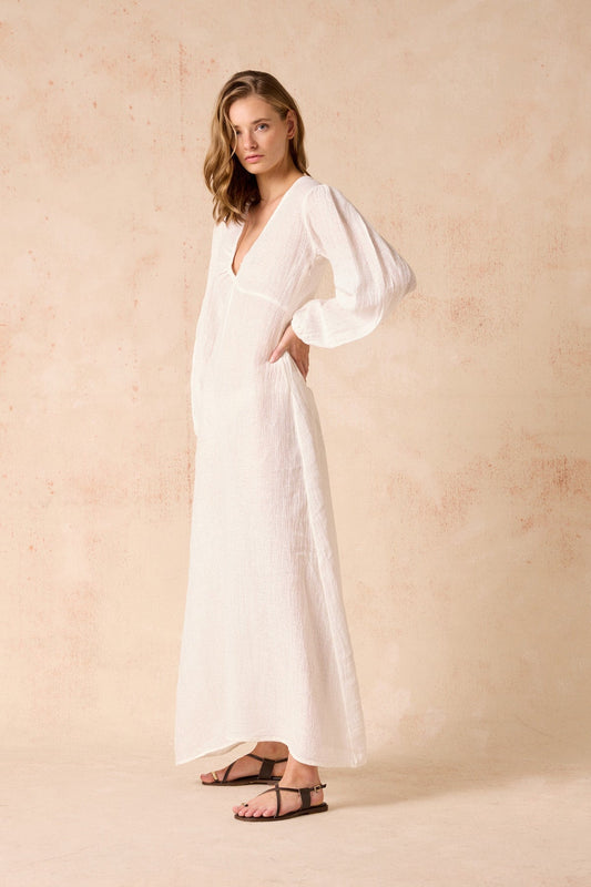 TI AMO MAXI DRESS-SAMBA PANNA Maxi Dress Estilo Emporio