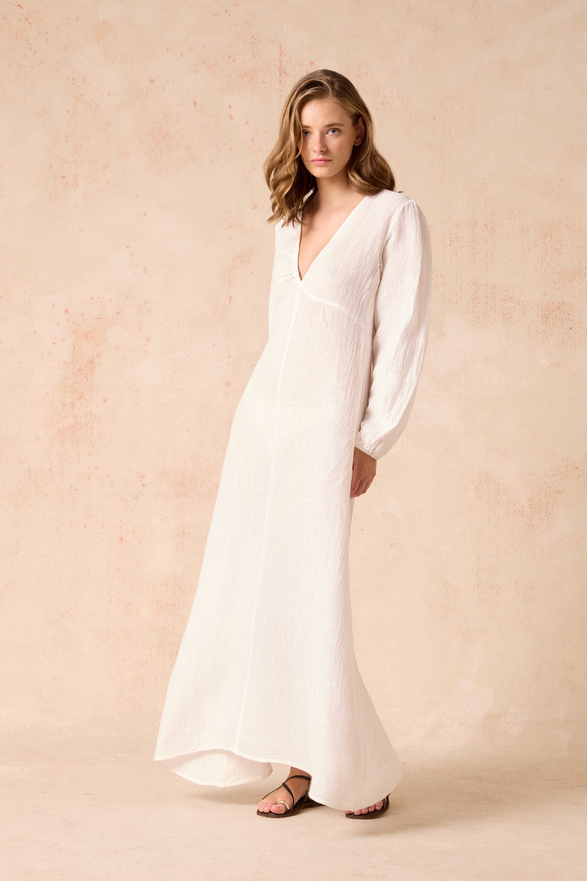 TI AMO MAXI DRESS-SAMBA PANNA Maxi Dress Estilo Emporio