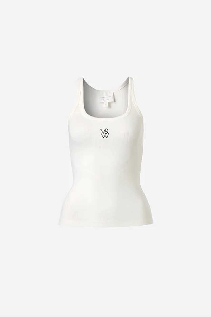 V&W TANK-IVORY Knitwear Viktoria and Woods