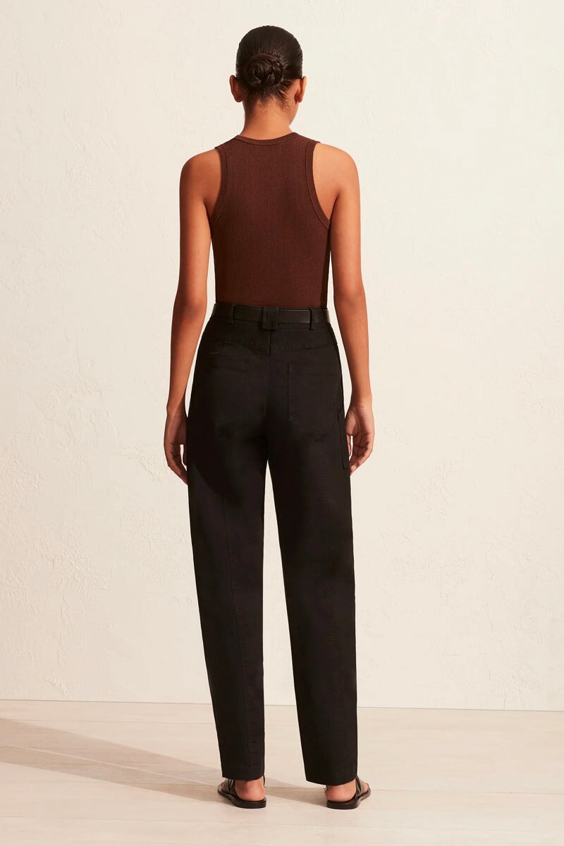 RIBBED TANK-CACAO Tops Matteau