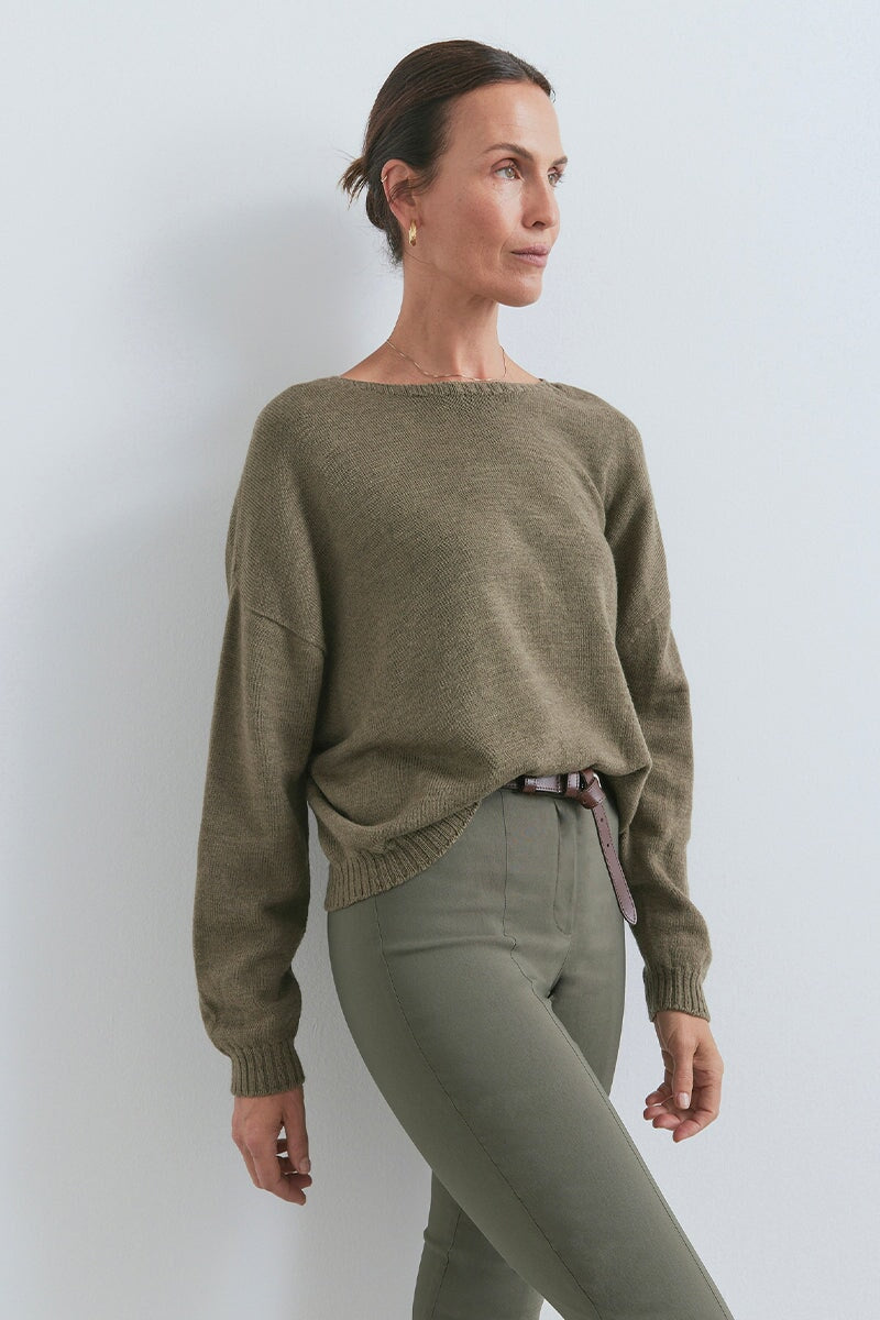 ELK SPLIT PANT-OLIVE Pants Viktoria and Woods