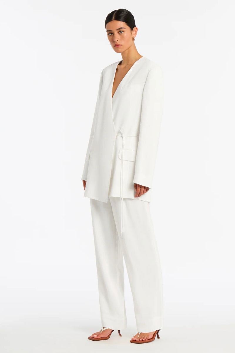 CLEMENCE TIE BLAZER-IVORY Jackets SIR.