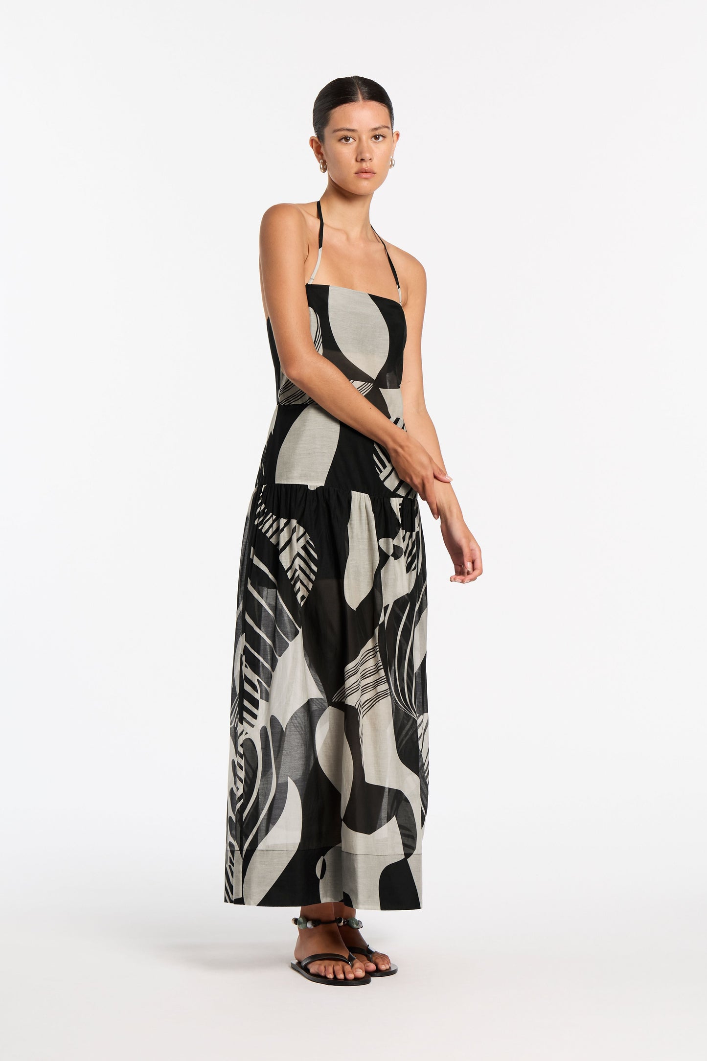 ASSEMBLAGE STRAPLESS MAXI DRESS-MATISSE PRINT Dress SIR.