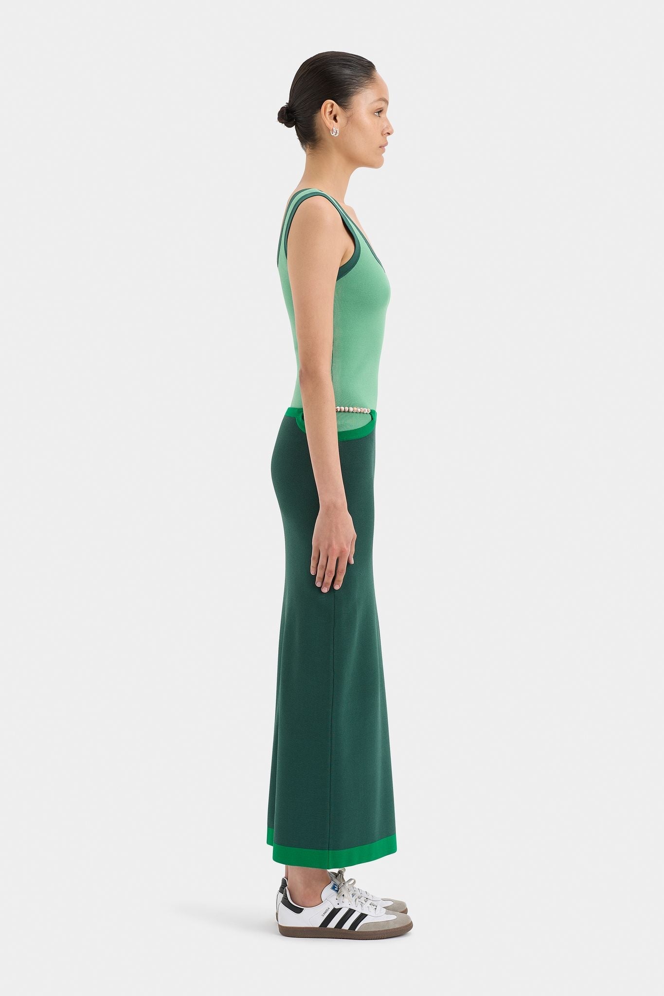 SALVADOR TANK-EMERALD Tops SIR.