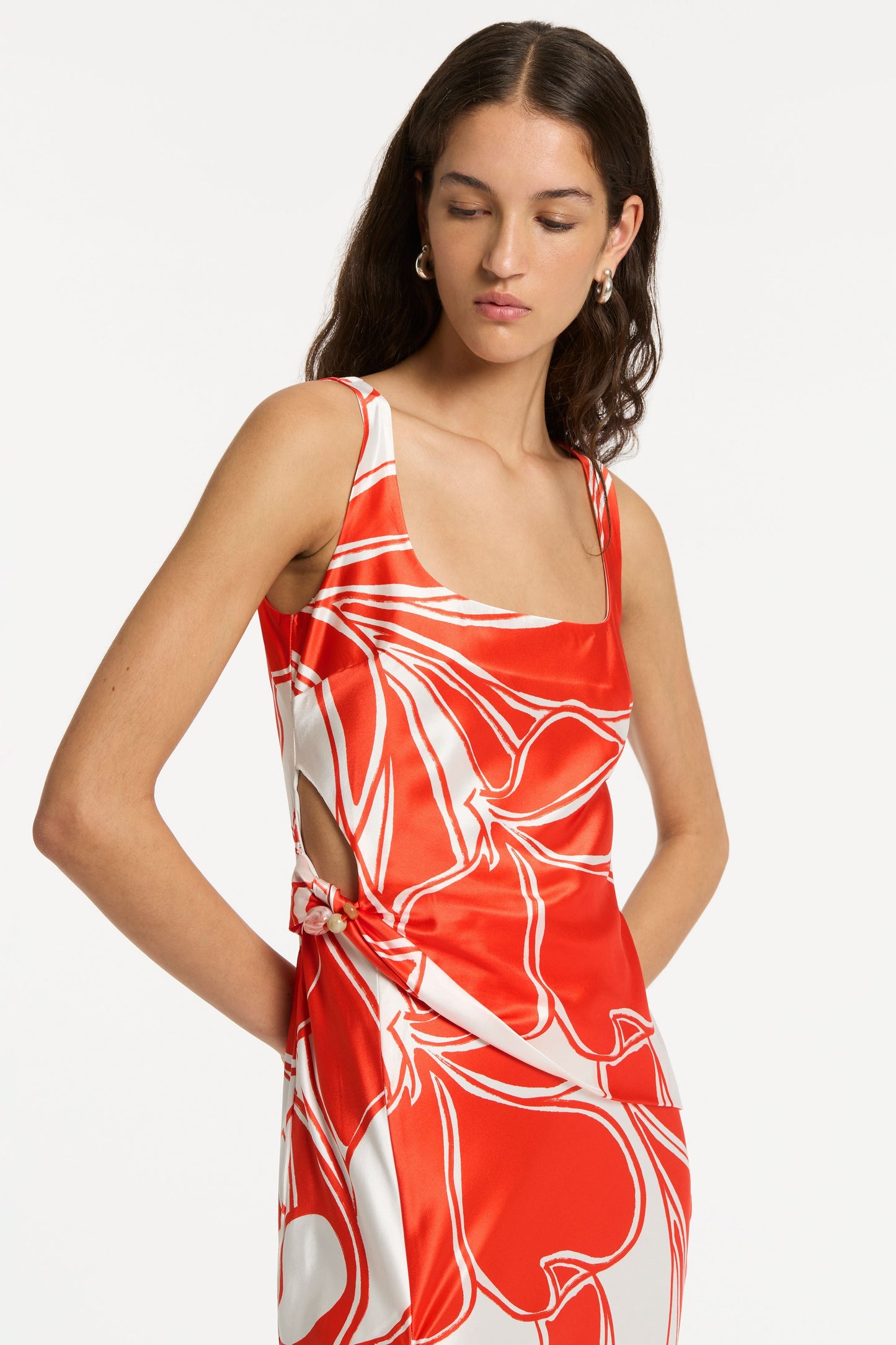RAMONA TWIST BIAS DRESS-MARIPOSA LILY Dress SIR.