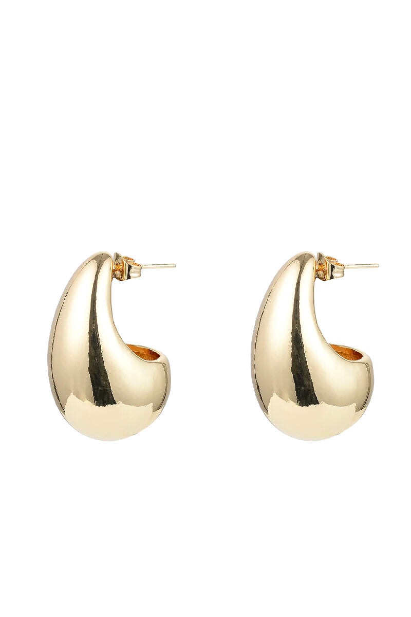 TEAR DROP EARRING-GOLD Jewellery Anna Rossi Jewellery