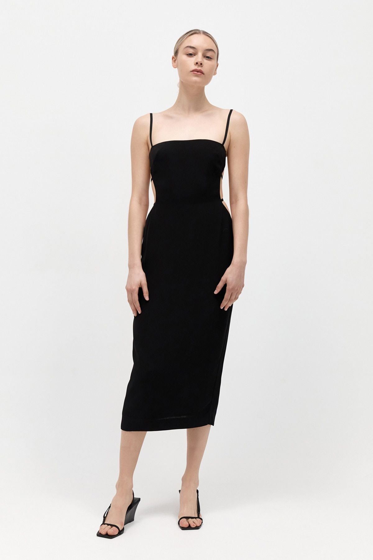 URBAIN MIDI DRESS-BLACK Dress ST AGNI
