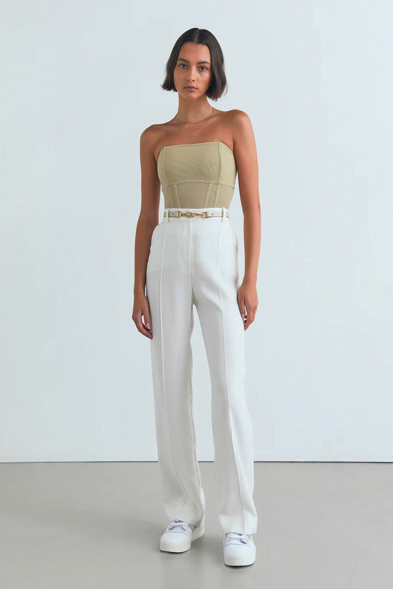 BRAMWELL PANT-IVORY Tops Viktoria and Woods