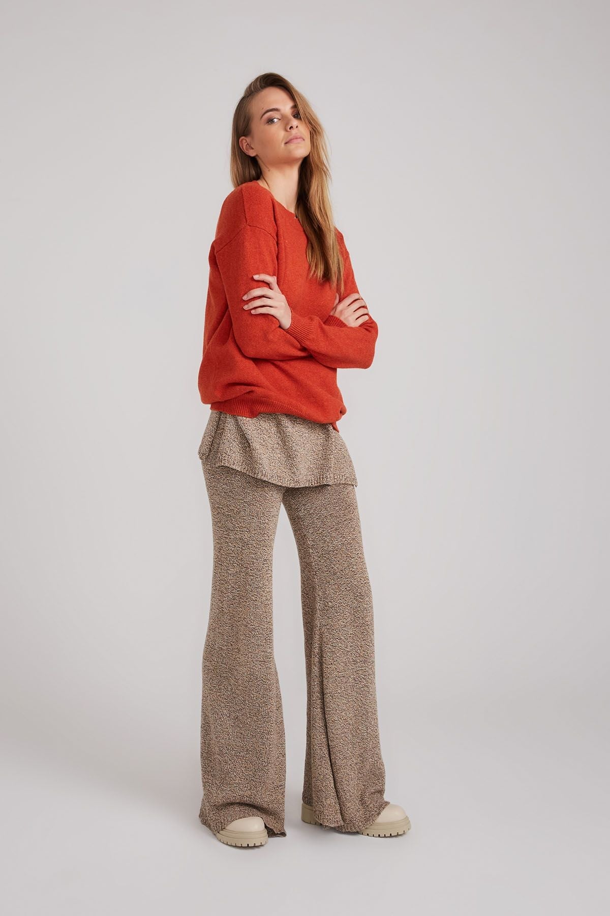 ROUND NECK JUMPER-FURNACE GRANDA Knitwear Estilo Emporio