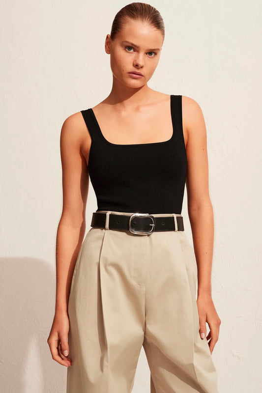 CLASSIC NINETIES TANK-BLACK Tops Matteau 1 Black